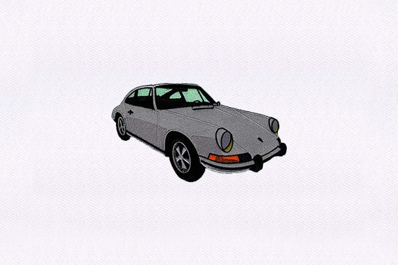 Classic Grey Sports Car