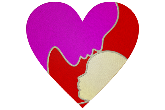 Heart Mother and Baby Embroidery Review