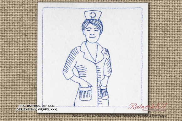 Hospital Nurse Lineart Design Review