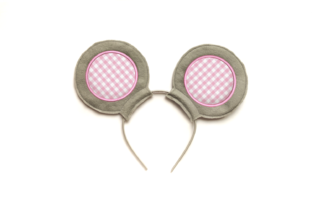 Mouse Ears ITH Headband Slider Applique