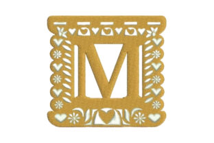 Papel Picado Alphabet M