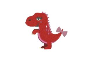 Red Dinosaur Girl