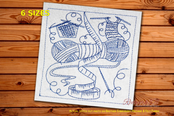Sewing and Knitting Materials Redwork Review
