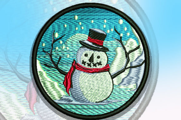 Snowman Patch: A Festive Embroidery Review for Boutique Sweatshirts